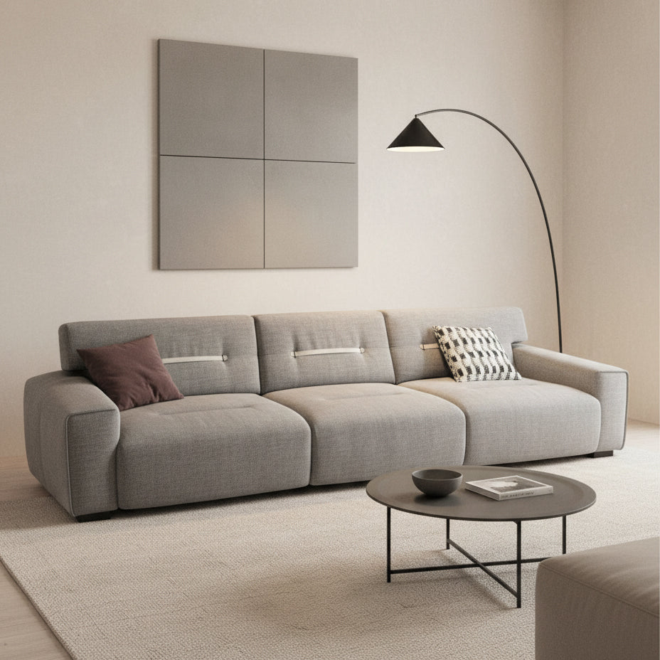3.4M Linen Sofa