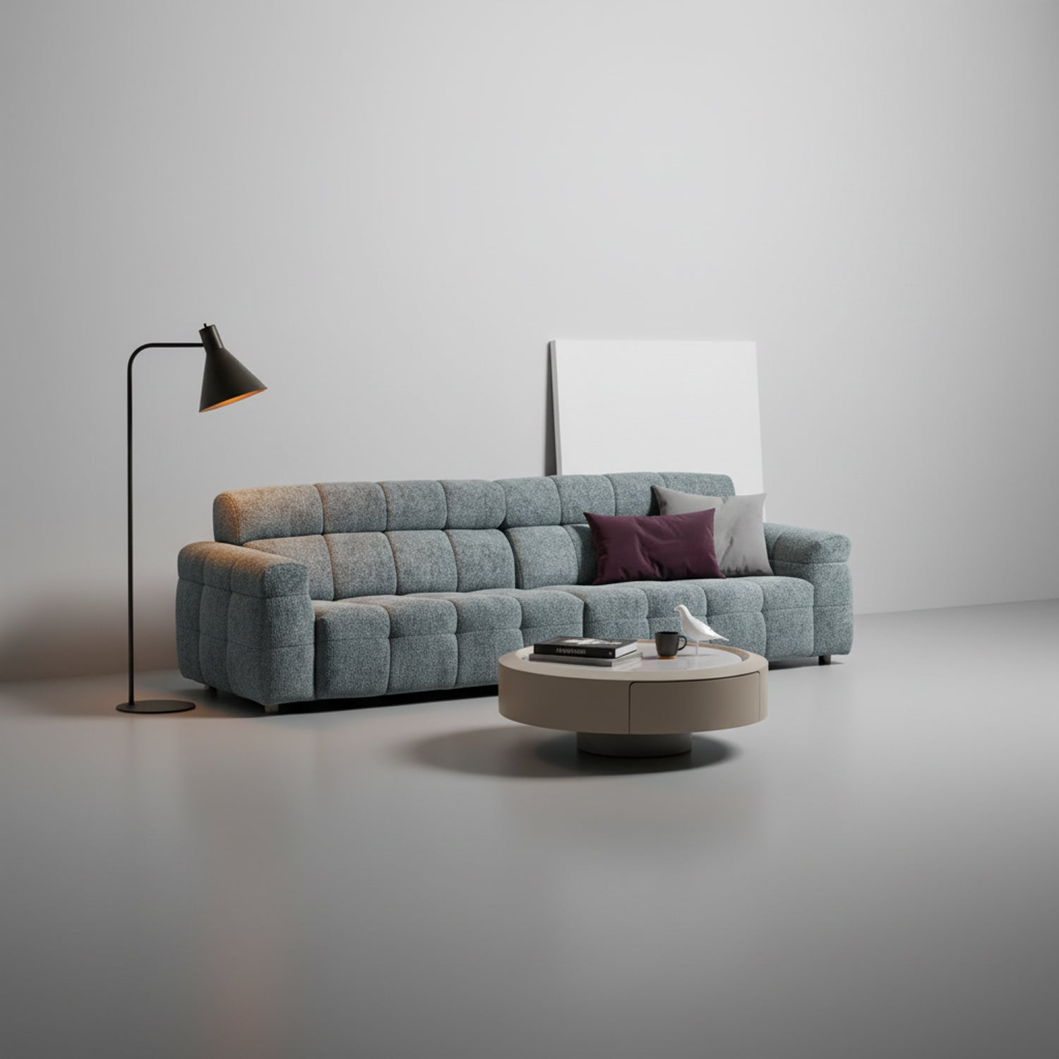 2.95M Sherpa Fabric Sofa