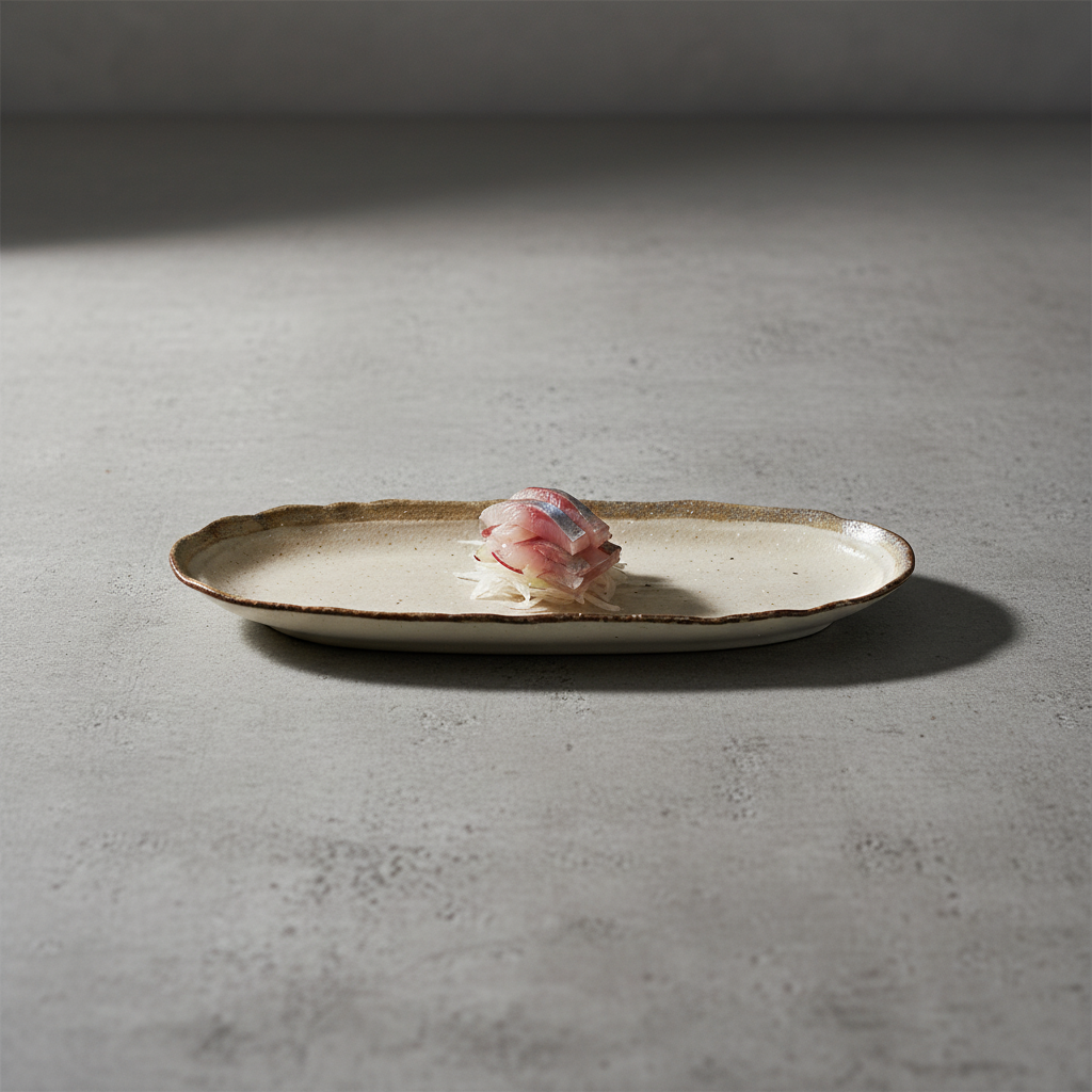 SHIROKARATSU Long Oval Plate