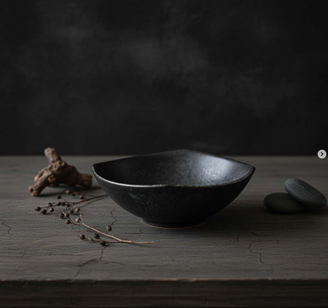 WABISABI BLACK small dish