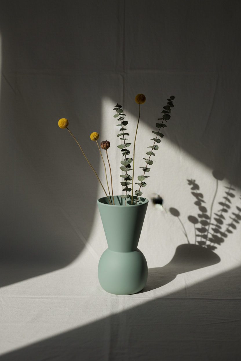 MORI Ceramic Vase – Mist Blue