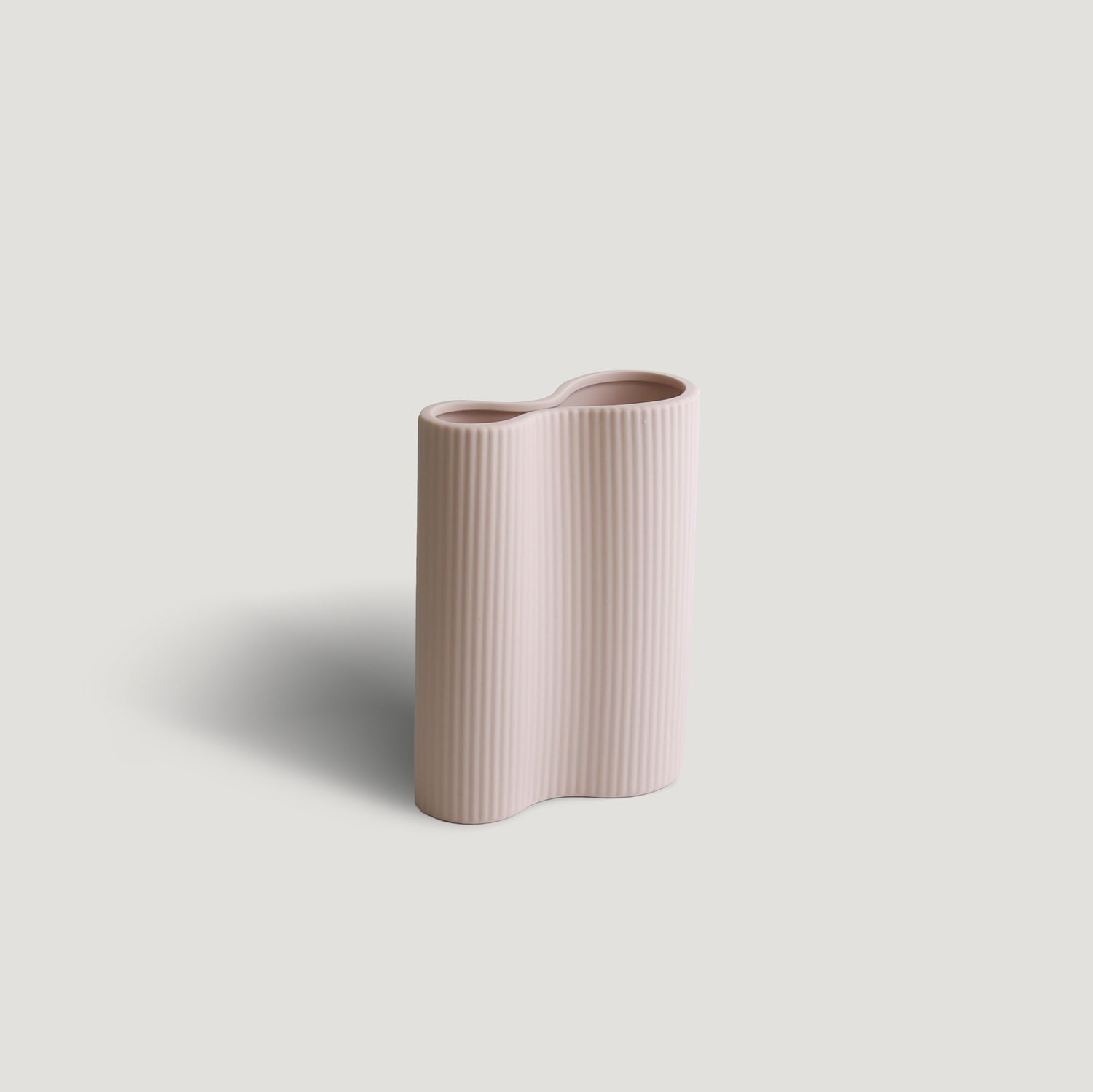 Ribbed Infinity Vase Nude (S)