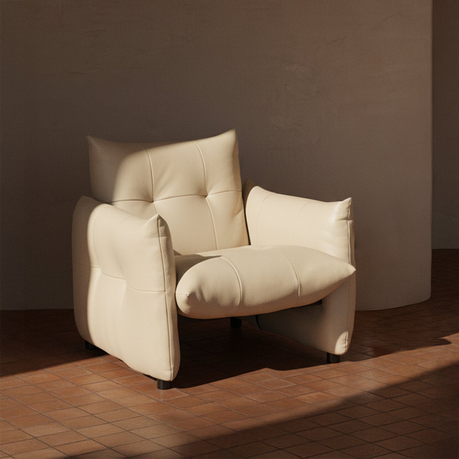 Haven Armchair - Cream Leather