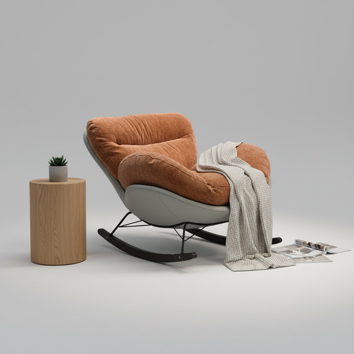 Luna Cloud Rocking Chair - Orange