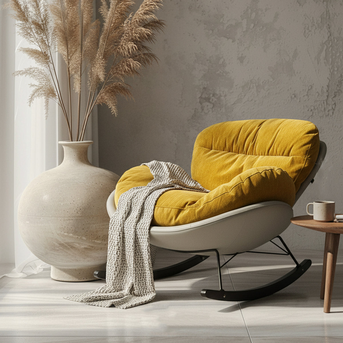 Luna Cloud Rocking Chair - Yello